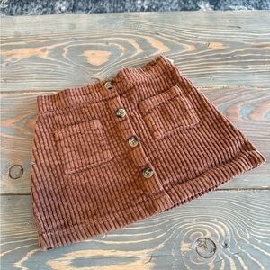 Wonder Nation Brown Corduroy Skirt
